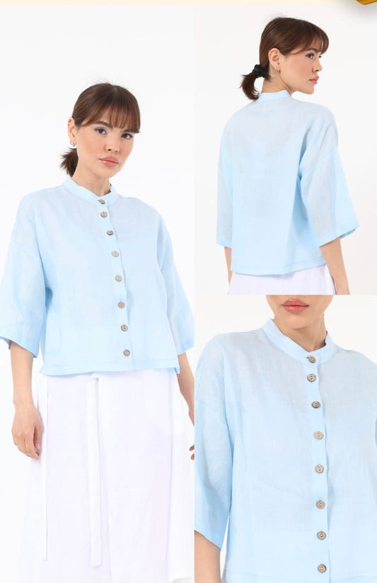 The Linen Breeze Top
