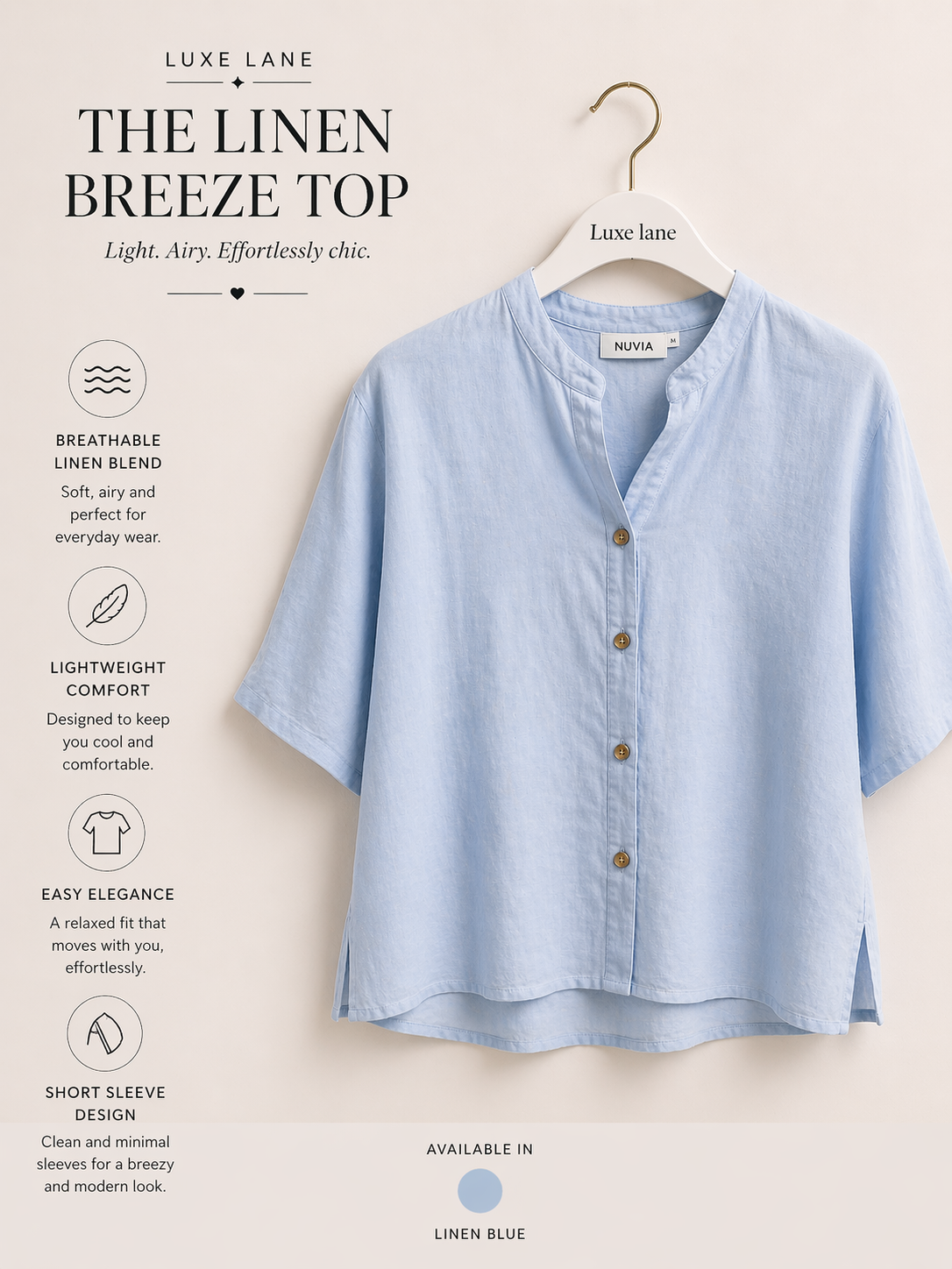The Linen Breeze Top