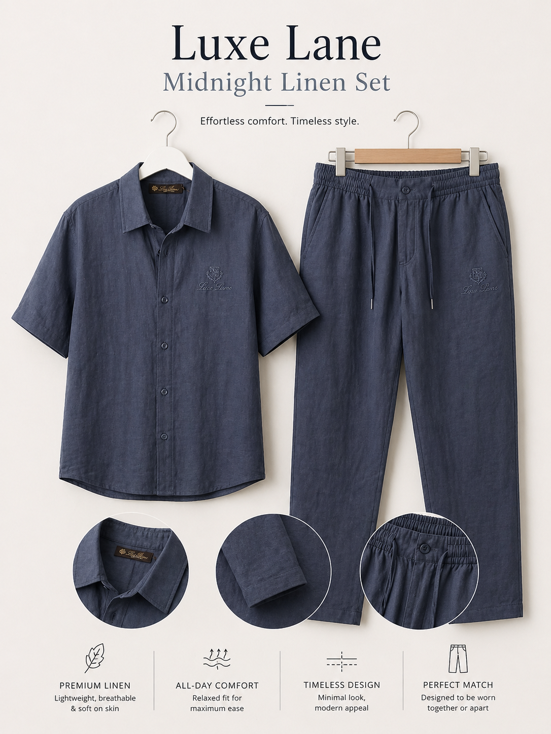 Midnight Linen Set